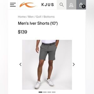 KJUS Mens Iver Slim-Fit Stretch-Twill Golf Shorts 32